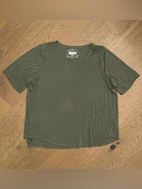 Cupio Olive Green Relaxed Short Sleeve Tee